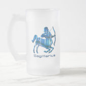 Schütze-Profil-mattierte Bier-Tasse Mattglas Bierglas (Links)