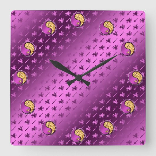 Schütze Quadratische Wanduhr (Vorderseite)