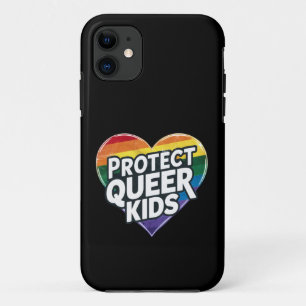 Schütze queere Kinder  Regenbogenherz  LGBT Stolz  Case-Mate iPhone Hülle