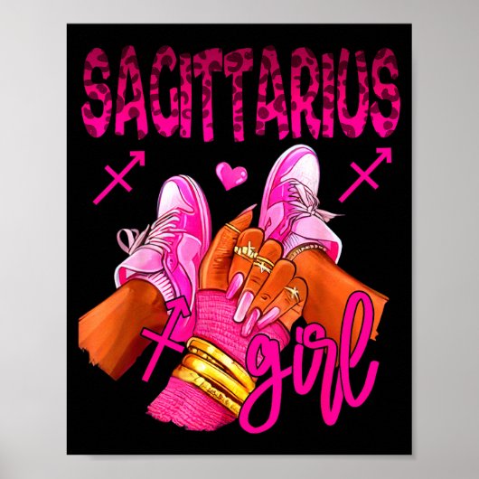 Schütze Sternzeichen Geburtstag Königinnen Horosko Poster (Vorne)