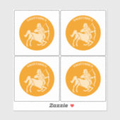 Schütze, Sternzeichen, Horoskop, Astrologie Aufkleber (Blatt)