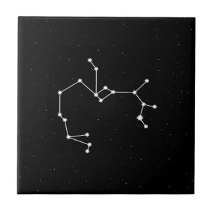 Schütze-Tierkreis-Konstellation modernes Schwarze Fliese