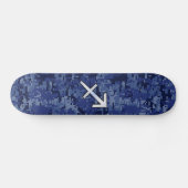 Schütze-Tierkreis-Symbol NavyDigital Tarnung Skateboard (Horizontal)