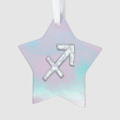 Schütze-Tierkreis-Symbol-Perlmutt-Art Ornament (Vorderseite)