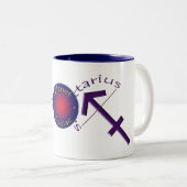 Schütze-Tierkreis-Symbol-Tasse Zweifarbige Tasse (VorderseiteRechts)