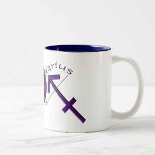 Schütze-Tierkreis-Symbol-Tasse Zweifarbige Tasse