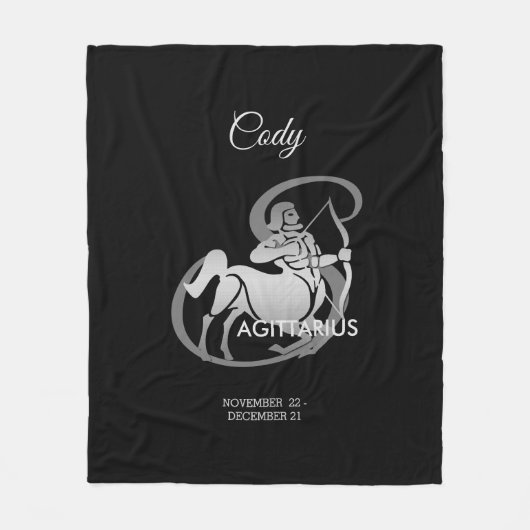 Schütze - Tierkreis-Zeichen Fleecedecke (Vorderseite)