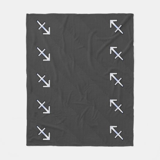 Schütze-Tierkreis-Zeichen-Kohlenstoff-Faser-Art Fleecedecke (Vorderseite)