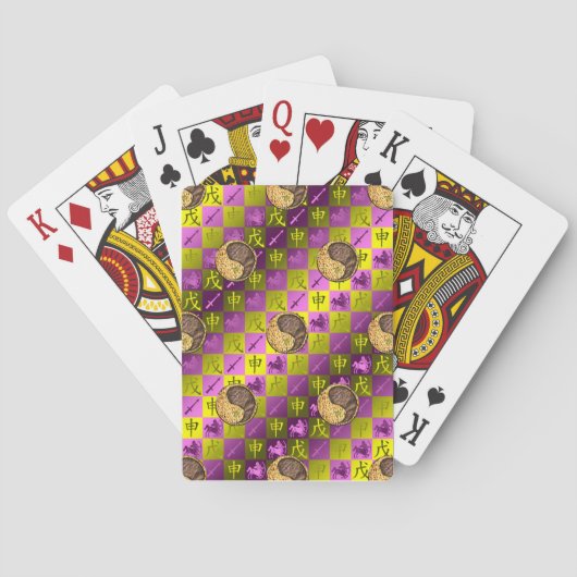 Schütze und Erdaffe Spielkarten (Rückseite)