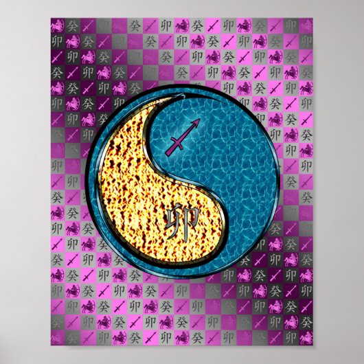 Schütze und Wasserkaninchen Poster (Vorne)