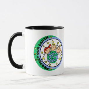Schütze unsere Erde T-Shirts und Geschenke Tasse