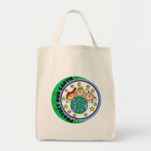 Schütze unsere Erde T-Shirts und Geschenke Tragetasche