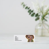 Schütze-Visitenkarte Mini Visitenkarte (Stehend Vorderseite)