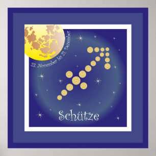 Schütze vom 23. November bis 21. Poster