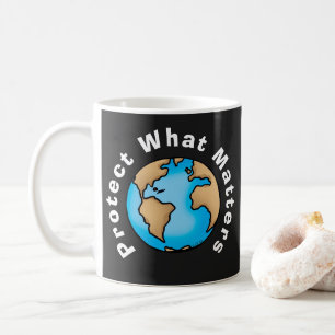 Schütze was wichtig ist Öko-Erde-Design Kaffeetasse