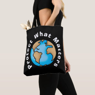Schütze was wichtig ist Öko-Erde-Design Tasche