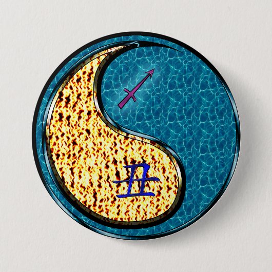 Schütze & Wasserbüffel Button (Vorderseite)