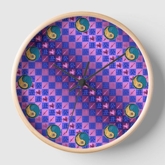 Schütze & Wasserbüffel Uhr (Vorderseite)