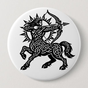 Schütze Zentaur Bogenschütze — Mythische Zodiak-Ti Button