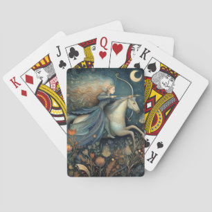 Schütze Zodiac Astrologie Himmlischer Geburtstag Spielkarten