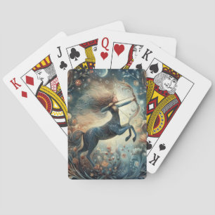 Schütze Zodiac Astrologie Mystischer Geburtstag Spielkarten
