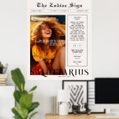 Schütze | Zodiac Astrology Foto Newspapier Poster (Heimbüro)