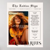 Schütze | Zodiac Astrology Foto Newspapier Poster (Vorne)
