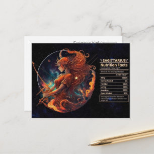 Schütze-Zodiac-Geburtstagspostkarte Postkarte