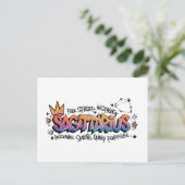 Schütze-Zodiac-Graffiti Postkarte (Stehend Vorderseite)