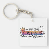 Schütze Zodiac Graffiti Schlüsselanhänger (Vorderseite)