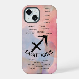 Schütze-Zodiac-Horoskop-Merkmale Mädchen iPhone 15 Hülle