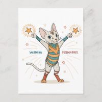 Schütze-Zodiac-Katze Freiheit Zuerst Kunst