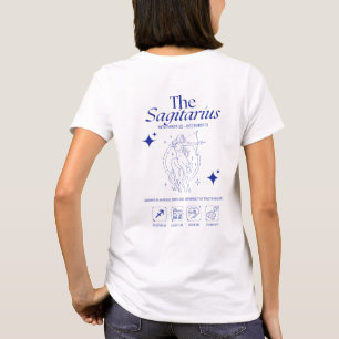 Schütze Zodiac Schütze Astrologie Linienkunst T-Shirt