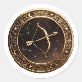 Schütze Zodiac Schütze Runder Aufkleber (Vorderseite)