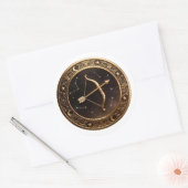 Schütze Zodiac Schütze Runder Aufkleber (Umschlag)