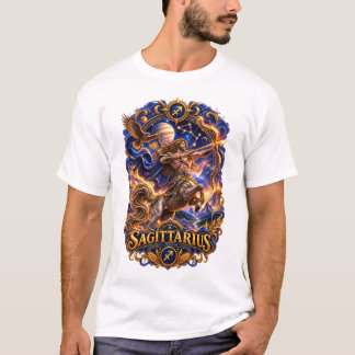 Schütze Zodiac Sternenbogenschütze – Luxus-Astro T-Shirt
