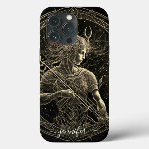 Schütze Zodiac Sternzeichen schwarz gold Case-Mate iPhone Hülle