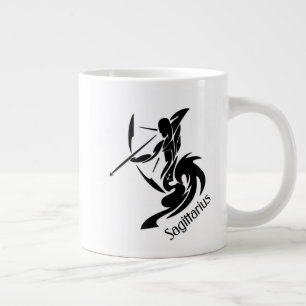 Schütze Zodiac Symbol und Sternzeichen Jumbo-Tasse