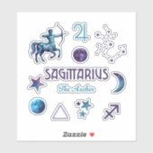 Schütze-Zodiak-Aufkleber-Sammlung Aufkleber (Blatt)