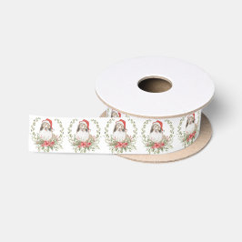 Schutzeinrichtungen in einer Weihnachtsmannmütze Satinband