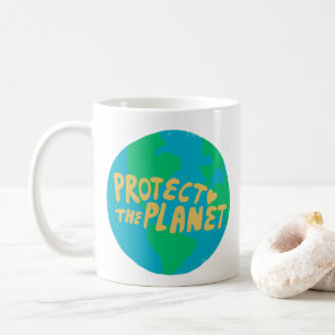 SCHÜTZEN DER PLANET RETTE ERDE Öko Grün Kaffeetasse