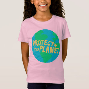SCHÜTZEN DER PLANET RETTE ERDE Öko Grün T-Shirt