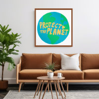 SCHÜTZEN DES PLANETEN GERETTET ERDE Öko Grün