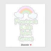 Schützen Kinder nicht Waffen Word Art Vinyl Decal Aufkleber (Blatt)