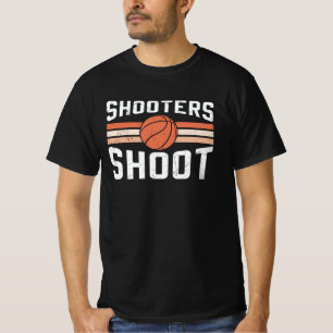 Schützen schießen Ball Basketball-Design T-Shirt