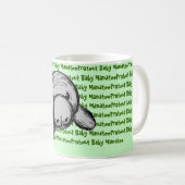 Schützen Sie das Baby Manatee Kaffeetasse (VorderseiteRechts)