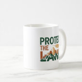 "Schützen Sie das Land" mit Feather Kaffeetasse (VorderseiteRechts)