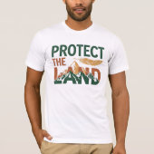 "Schützen Sie das Land" mit Feather T-Shirt (Vorderseite)