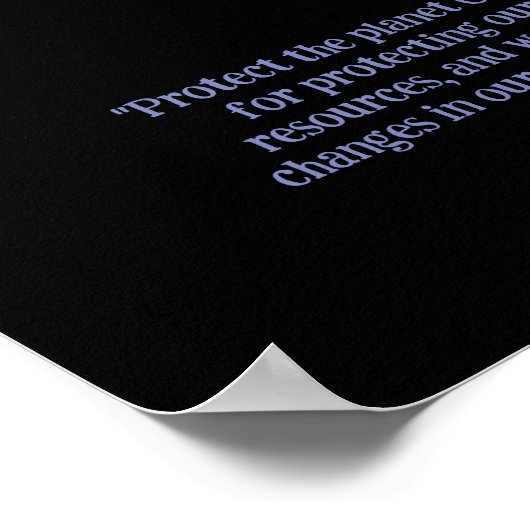 SCHÜTZEN SIE DAS PLANET RETTEND EARTH Earth Day Ar Poster (Ecke)