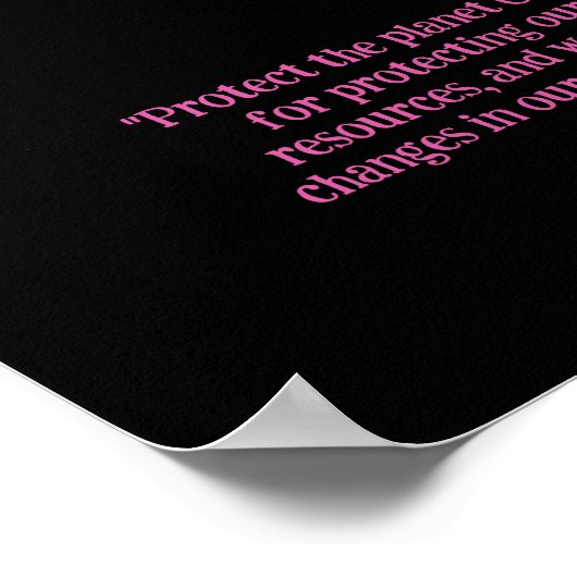 SCHÜTZEN SIE DAS PLANET RETTEND EARTH Earth Day Ar Poster (Ecke)